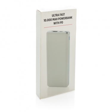 Logo trade reklaamtoote pilt: Ultrakiire 10 000 mAh akupank koos PD-ga