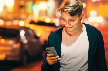 Logotrade firmakingitused pilt: Motorola IPX5 TWS MOTO nupud 85