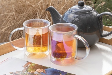 Logotrade reklaamkingitused pilt: Deluxe topeltseinaga galvaniseeritud klaasist kruus