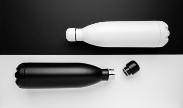 Logotrade ärikingid pilt: Ühevärviline roostevabast terasest vaakumpudel 1L