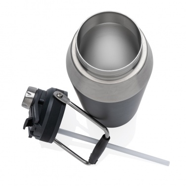 Logotrade meened pilt: Kahe funktsiooniga roostevabast terasest vaakumpudel 1L