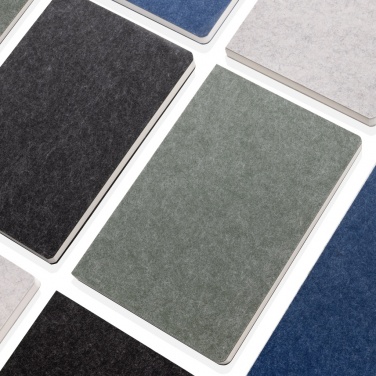 Logotrade reklaamtoote foto: Fraasi GRS sertifikaadiga taaskasutatud vildist A5 märkmik