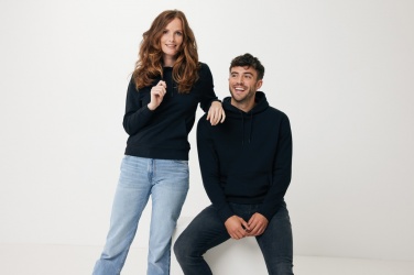 Logotrade ärikingituse foto: Iqoniq Rila kerge taaskasutatud puuvillast kapuutsiga pusa