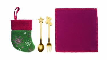 Logo trade reklaamkingid foto: Jõulumagustoidu söögiriistade komplekt