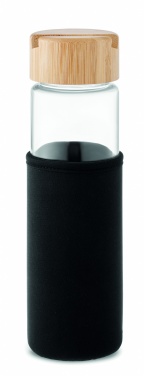 Logo trade reklaamkingid foto: Klaaspudeli bambusest kaas 600ml