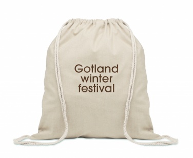 Logo trade firmakingi pilt: Taaskasutatud puuvillast nööriga kott