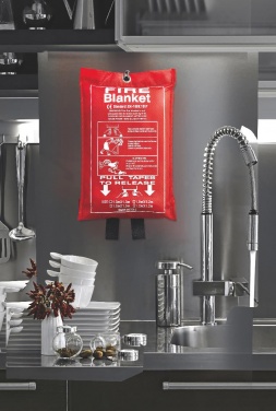 Logotrade reklaamtooted pilt: Tulekustutustekk kotis 100x95cm