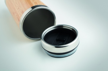 Logo trade firmakingi pilt: Topeltseintega bambusest termostass 430ml