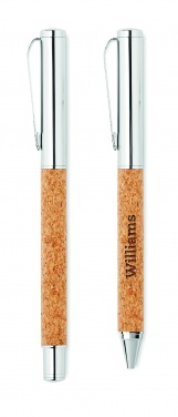 Logotrade ärikingid pilt: Metallist pastapliiatsi komplekt korgikarbis