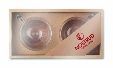 Logotrade reklaamkingi foto: Komplektis 2 kahekordse seinaga espressotassid