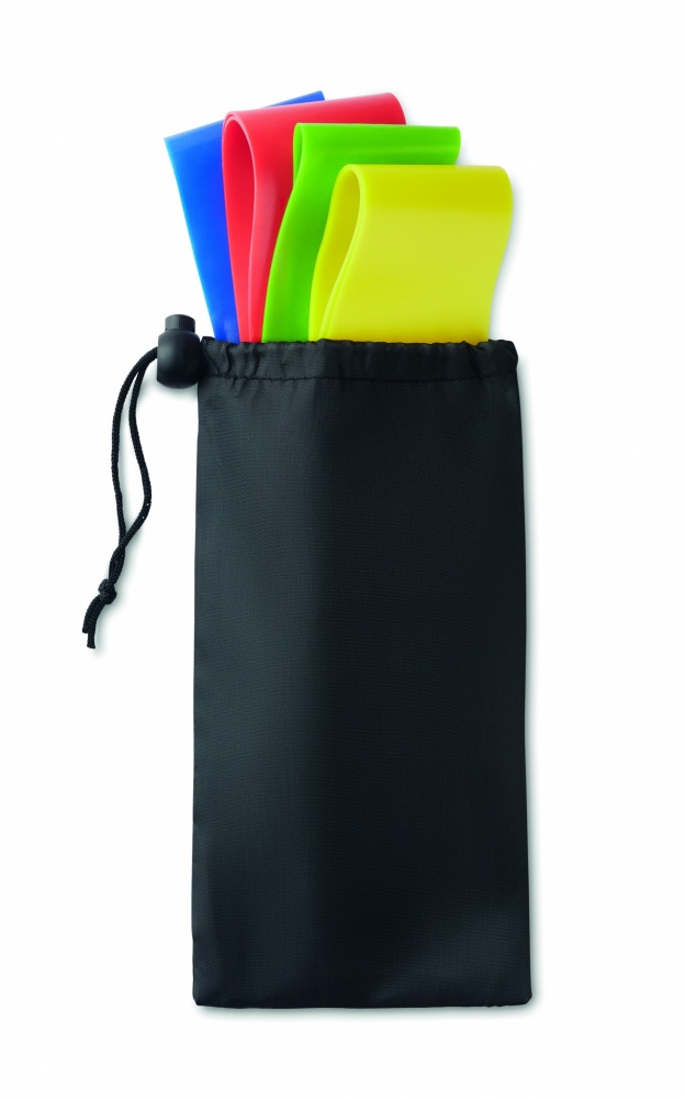 Logo trade ärikingituse pilt: Komplektis 4 TPE fitnessrihma