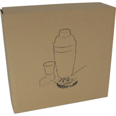 Logotrade firmakingitused pilt: Metallist kokteilikomplekt, 3-osaline MESSINA