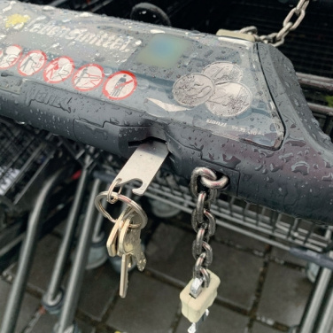 Logo trade ärikingid foto: Võtmehoidja ostukorvi kiibiga STICKIT