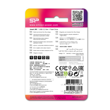 Logotrade meene foto: Pendrive 3.0 Silicon Power JEWEL J80 TITANIUM 16GB