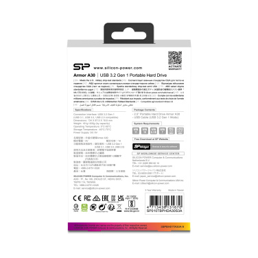 Logo trade firmakingi pilt: Kõvaketas Silicon Power Armor A30 1TB