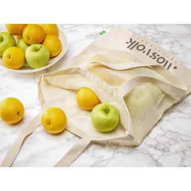 Logo trade reklaamkingituse pilt: Natura Organic Mesh Shopper (180 g/m²) ostukott