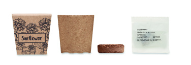 Logotrade reklaamkingituse foto: Päevalillekasvatuskomplekt