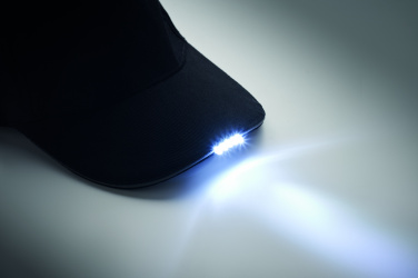 Logotrade meened pilt: LUZCAP 5 paneeliga LED puuvillane müts 220gr/m²