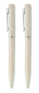 Logo trade firmakingi pilt: PEAT nisuõlest keskkonnasõbralik pastapliiatsi komplekt