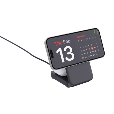 Logo trade reklaamkingituse pilt: Urban Vitamin Arcadia RCS plastikust 15W 3in1 magnetiline laadija