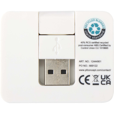 Logotrade reklaamtoote foto: Gaia 4-pordiline USB-jaotur