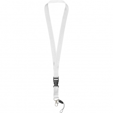 Logo trade mainoslahjat ja liikelahjat kuva: Sagan-kaulanauha, irrotettava solki, puhelinpidike