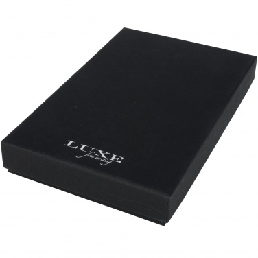 Logo trade mainoslahja ja liikelahja tuotekuva: Carbon-lahjasetti, kaksi kynää ja pussi