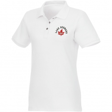 Logotrade mainoslahjat kuva: Beryl short sleeve women's organic recycled polo