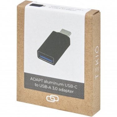 Logo trade mainostuote kuva: ADAPT alumiininen USB-C-USB-A 3.0 -sovitin
