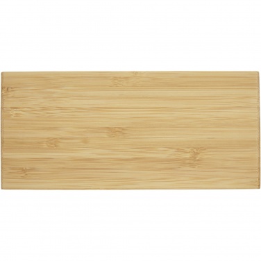 Logotrade mainoslahjat kuva: Minata bambuinen langaton laturi kellolla