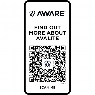 Logotrade liikelahjat mainoslahjat tuotekuva: Avalite lyhythihainen t-paita, unisex t-paita kierrätetystä materiaalista Aware™ alkuperä QR-koodi