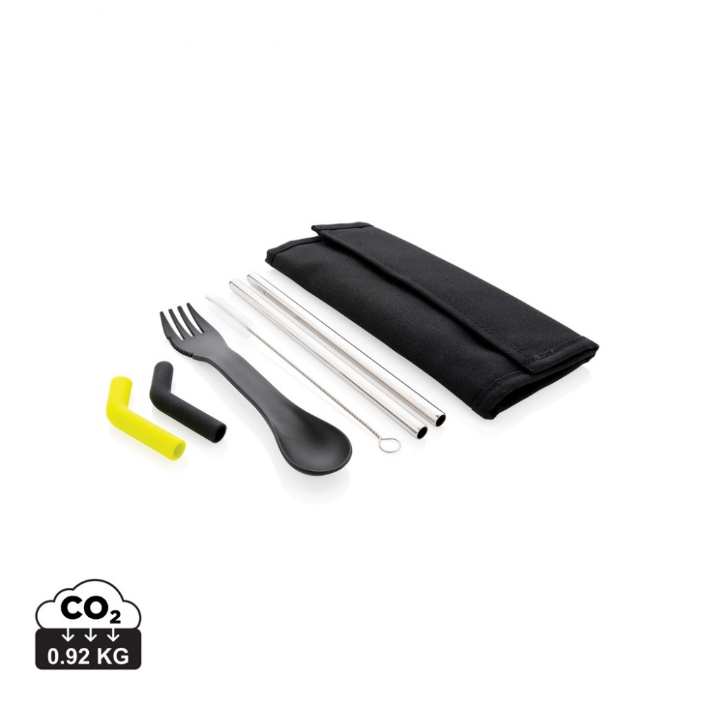 Logotrade mainoslahja ja liikelahja kuva: Tierra kaksiosainen pilli- ja aterinpidike