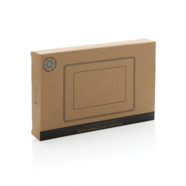 Logo trade liikelahjat mainoslahjat kuva: Utah LED kello RCS kierrätetystä muovista ja bambusta