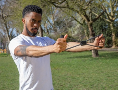 Logo trade mainoslahja kuva: 8-muotoinen treeninauha kassissa