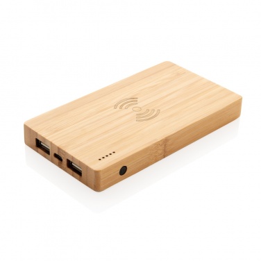 Logotrade liikelahja mainoslahja kuva: Bamboo 4000 mAh:n langaton 5W varavirtalähde