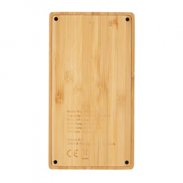 Logotrade mainostuotet kuva: Bamboo 4000 mAh:n langaton 5W varavirtalähde