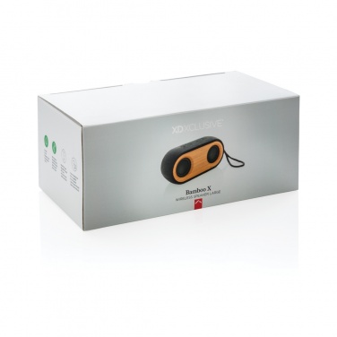 Logo trade mainostuotet tuotekuva: Bamboo X -kaksoiskaiutin