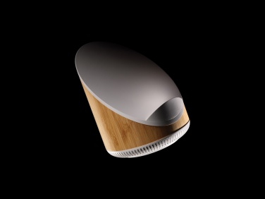 Logotrade mainoslahjat kuva: Ovate bambuinen 5W kaiutin 15W langattomalla laturilla