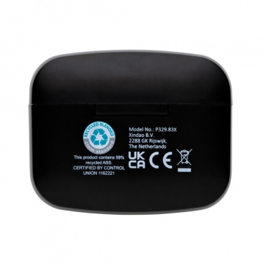 Logo trade mainostuotet tuotekuva: RCS Swiss Peak ANC TWS kuulokkeet kierrätetystä muovista