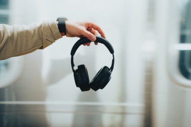 Logo trade mainoslahja ja liikelahja tuotekuva: Irvine RCS kierrätetyt ja korjattavat langattomat kuulokkeet