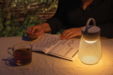 Logo trade liikelahjat tuotekuva: Aurora USB-ladattava pöytävalaisin RCS kierrätysmuovista