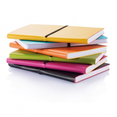 Logo trade mainostuotet tuotekuva: Deluxe pehmeäkantinen A5 muistikirja