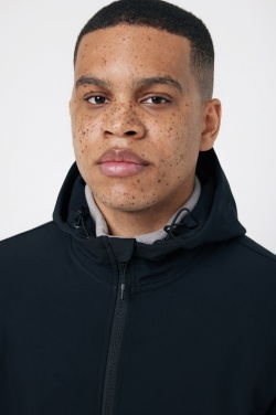 Logo trade liikelahja mainoslahja tuotekuva: Iqoniq Makalu miesten softshell takki R-polyesteristä