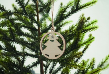 Logotrade mainoslahjat kuva: Puinen puun muotoinen koriste