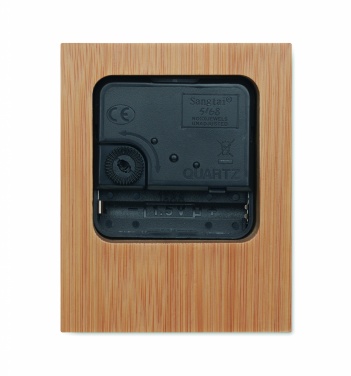 Logotrade mainostuote tuotekuva: Bambu pöytäkello