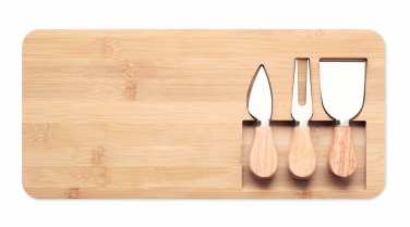 Logo trade liikelahja mainoslahja tuotekuva: Bambu juustolauta Leipzig