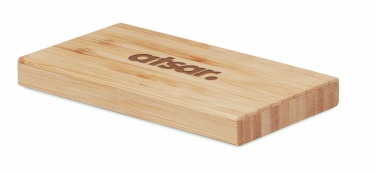 Logotrade liikelahja mainoslahja kuva: Bambu varavirtalähde 4000 mAh ARENA SOLA