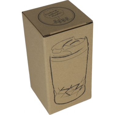 Logotrade mainoslahjat ja liikelahjat tuotekuva: Ruostumattomasta teräksestä valmistettu kannellinen muki ROMA 250 ml