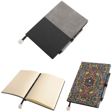 Logotrade mainoslahja ja liikelahja kuva: Muistilehtiö A5 & kuulakärkikynä REPORTER Pierre Cardin