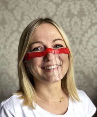 Logo trade mainoslahjat ja liikelahjat kuva: HESTIA kasvosuoja - läpinäkyvä maski suulle ja nenälle 1452162